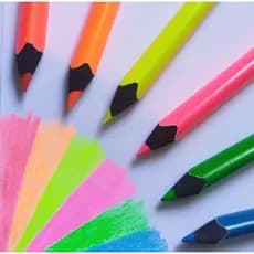 Marca Texto em Lápis Jumbo Neon da Molin Lápis de Cor