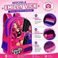 Mochila Escolar Infantil Grande De Costa Emily Vick