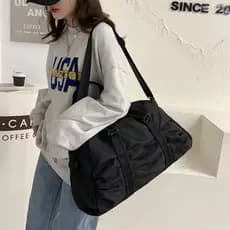 GRANDE CAPACIDADE bolsa mala academia e viagem feminina com alça transversal (NOVO MODELO NAO HA ESPACO PARA TENNIS)