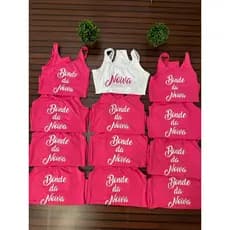 KIT COM 12  PEÇAS Body Maiô Noiva Team Bride Time da Noiva Para Despedida de Solteira FORRO PARTE DA FRENTE INTEIRA