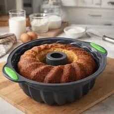 Assadeira De Silicone Forma Antiaderente Para Bolo Pudim Torta Mousse Sobremesas Forno Air Fryer