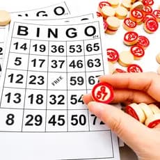 Jogo De Bingo Completo Com 75 Pedras Em Madeira E 40 Cartelas Numeradas Eventos Festas Família