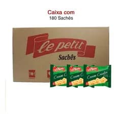 Bolachas/ Biscoitos 2unid.por Sachês Lanche Rápido E Prático Cx 180un- Cream Cracker