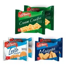 Biscoitos/Bolachas- Mini Sachê C/2un.- 3 Sabores Total 540un. P/ Clínica- Pousada- Laboratório e Lanche Rápido/Prático