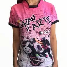 Camiseta Baby Look Feminina Estilo Favela Da Quebrada Moto Grau É Arte 244 dry fit estilosa luxo