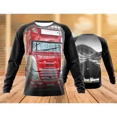 Camisa Rash Guard Caminhão Camiseta Manga Longa Proteção Uv