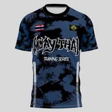 Camisa Camiseta Muay Thai Kick Boxing Training Series Masculino Esporte Treino Academia Luta