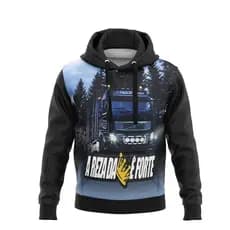 Blusa De Moletom Caminhoneiro Confortável Agasalho Caminhão Carreteiro Canguru Zíper