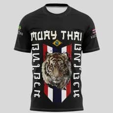 Camisa Muay Thai Treino  Camiseta Lutas Estilo Academia Dry Fit Fight Atletas