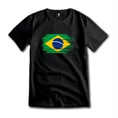 Linda Camiseta Brasil Algodão Premium Verde E amarelo 100% algodão Envio Imediato