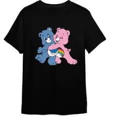 CAMISETA UNISSEX URSINHOS CARINHOSOS ROSA E AZUL