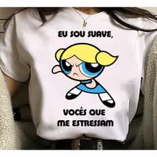 Camiseta Eu sou suave vocês que me estressam lindinha humor engraçada desenho