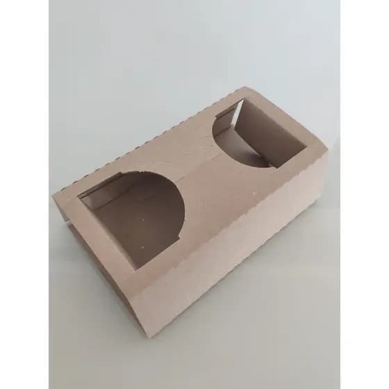 Porta/suporte De Papelão P/2 Copos Grande Delivery (100un)