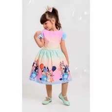 Vestido de Festa Luxo Infantil Cachorrinho