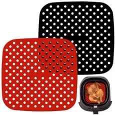 Tapete Quadrado para Air Fryer 18cm E 21cm , Antiaderente e Fácil de LimparPara Air Fryer Fritadeira Elétrica QUADRADO