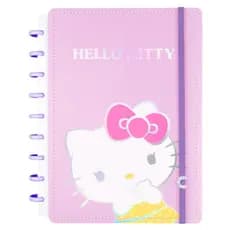 Caderno Inteligente 11 DISCO TAMANHO GRANDE Capa Dura - Hello Kitty