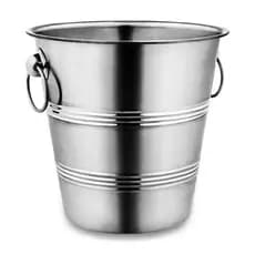 Balde Para Gelo E Cerveja Gin Whisky 21,5 Alumínio Inox Puro Fratelli