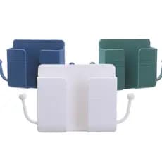 Kit Suporte de Parede Plástico Autocolante Multiuso para Celular com Ganchos 1UN 2UN 3UN