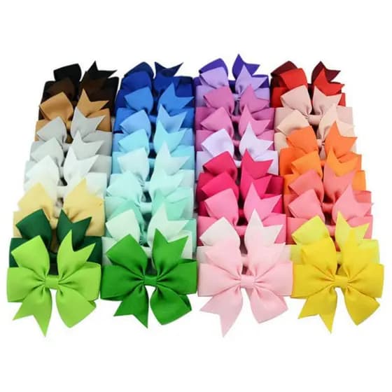 🎀 [ Kit 10 pçs ] Laços De Cabelo Infantil 8cm*8cm Presilha De Cabelo Infantil Acessórios De Cabelo Infantil 564