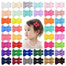 [ Kit 10 pçs ] Mini Laços De Cabelo Infantil (Não Machuca O Bebê) Presilha Acessórios Para Cabelo 795