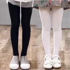 Meia calça infantil Meia Grossa Frio Inverno Menina preta branca 1 a 12 anos