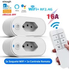 Wifi inteligente de socket, socket de controle remoto sem fio suporta APP eWeLink e controle de voz de Alexa Google Home