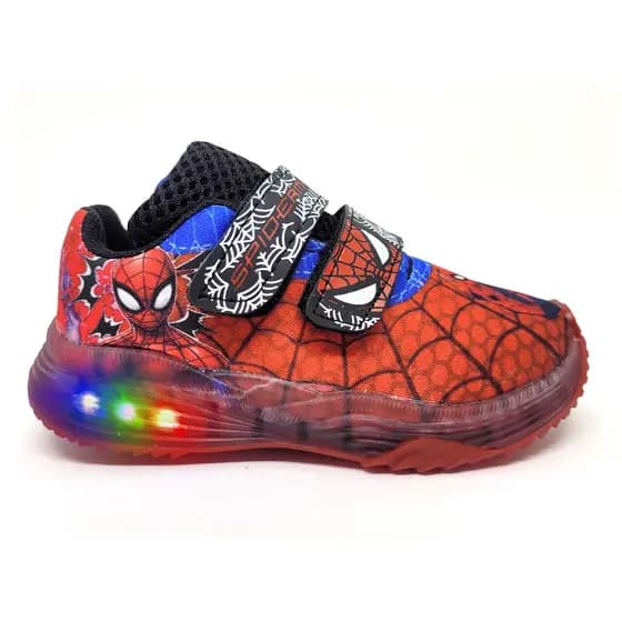 Tênis Infantil Tenis Menino Sem Cadarços Personagens Masculino Vermelho