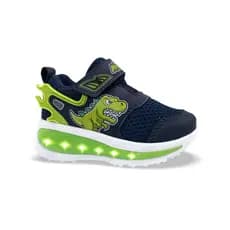 Tênis Infantil Masculino Com Luzes Led Promoção Dinossauro Top