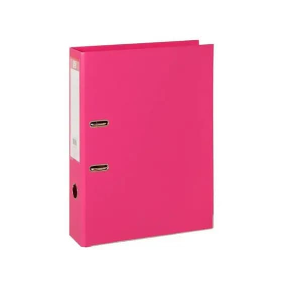 Registrador com Lombo Largo Ofício Yes Rosa Organizador Resistente Documento Arquivos Folhas Papel