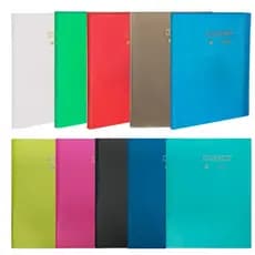 Pasta Catálogo A4 com 50 Folhas Plásticas Transparente Clearbook Yes Cores Cristal Arquivo Exames