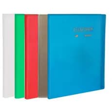 Pasta Catálogo A4 com 50 Folhas Plásticas Transparente Clearbook Yes Cores Cristal Arquivos Exames