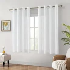 Cortina Voil Flame Gaze de Linho 2,80 x 1,80 Metros Sem Forro