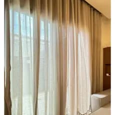 Cortina Voil Flame Gaze de Linho de 8 e 10 Mts Para Sala e Quarto Sem Forro
