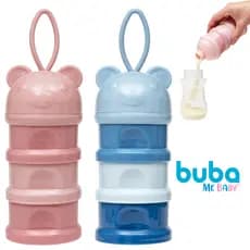 Pote Empilhável Buba 3x100ml para Leite em Pó e Snacks