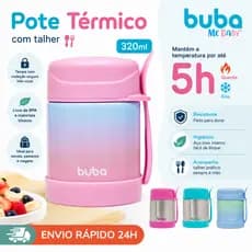 Pote Térmico para Comida do Bebê 320 ml Buba