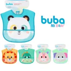Babador para Bebê Impermeável com Bolso Pega Migalhas para Introdução Alimentar Buba