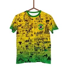 Blusa Camisa Seleção Brasileira Brasil Animes Mangá Otaku G2622