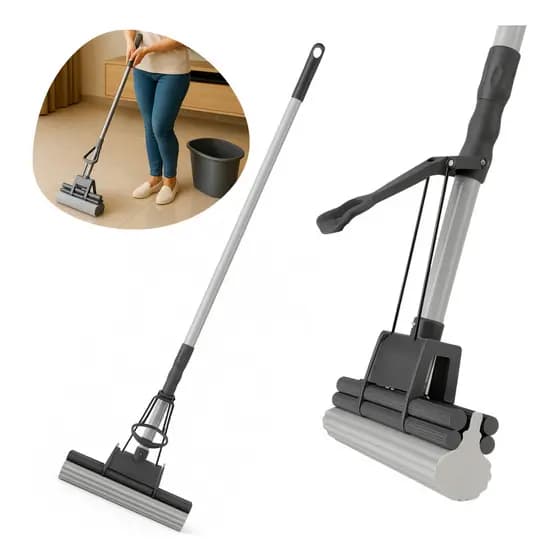 Mop Esfregão Rodo Magico Para Limpeza Em Geral Lava E Seca ideal para Porcelanato e Piso Vinilico