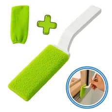 Espátula Transpasse para Limpeza com Cabo Raspador e Refil de Microfibra  Para Vidros Box Frestas