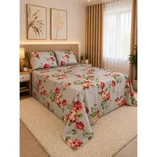 Jogo de Lençol Bolinha Cama Queen/Casal Box Premium Poá 4PÇ Percal Flex 180 Fios Macio Elegante