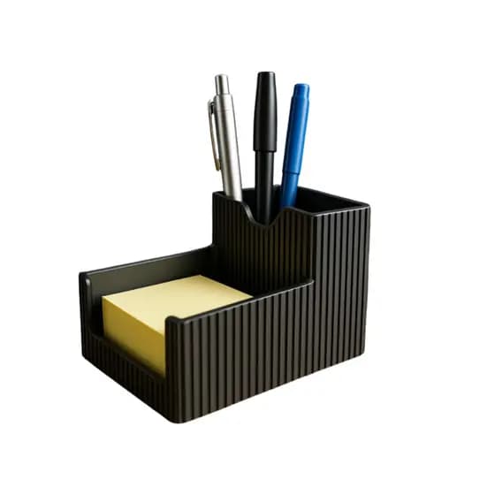 organizador porta post-it canetas acessórios p/ mesa de estudos escritório bancada porta recado