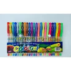Canetas Gel Cheirinho de Frutas Coloridas Glliter Neon kits 10/12/24/36 unidades