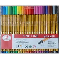 Canetas Fine Liner Kits c/ 10/12/18/24/36/48 cores Canetas Coloridas Ponta Fina 0.4mm