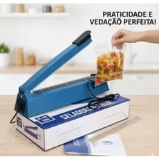 Seladora Manual Portátil 30cm 300W 8 Níveis de Temperatura Selar Embalar Plásticos Lanmax 110/220 V Seladora Manual Lanm