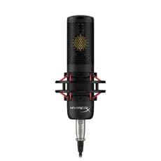 Microfone Condensador HyperX ProCast, Cardioide, Antivibração, Antichoque, XLR Profissional, Preto