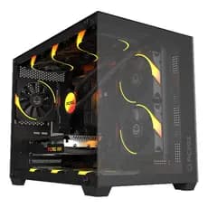 Gabinete Gamer Pcyes Forcefield V2 Black Vulcan