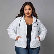 Corta Vento Feminino Plus Size Jaqueta UNISSEX Impermeavel Capuz Forrado