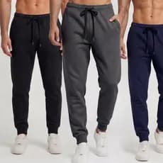 Calça De Moletom Masculina Jogger Flanelada – Algodão Peluciado Casual Quentinha Inverno