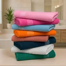 Kit 6 Toalhas de Banho Sarah Banhão 65x120cm Macia Resistente 100% Algodão Alta Absorção