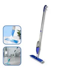 Rodo Mop Esfregão com Reservatório Spray Prático Piso Madeira Porcelanato Cozinha Quarto Sala